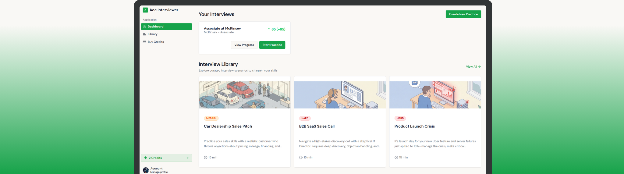 Ace Interviewer Dashboard
